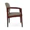 Lesro Lenox Wood Wide Guest Chair Wood Frame, Mahogany, MD Farro Upholstery LW1201 - alternate 2